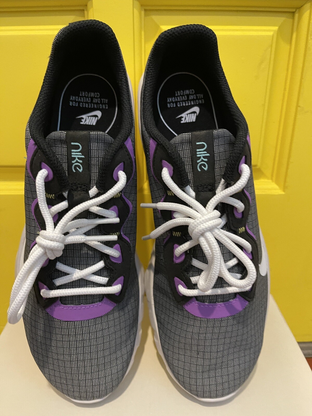 New Sz 8M / 9.5W Nike Explore Strada Black Purple Low Running Shoes CD7093-003