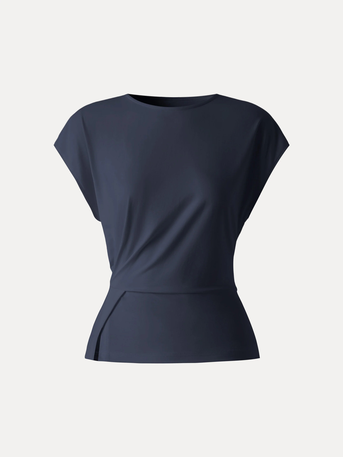 OGL Cooling Ponte Relaxed Round Neck Tucked Top