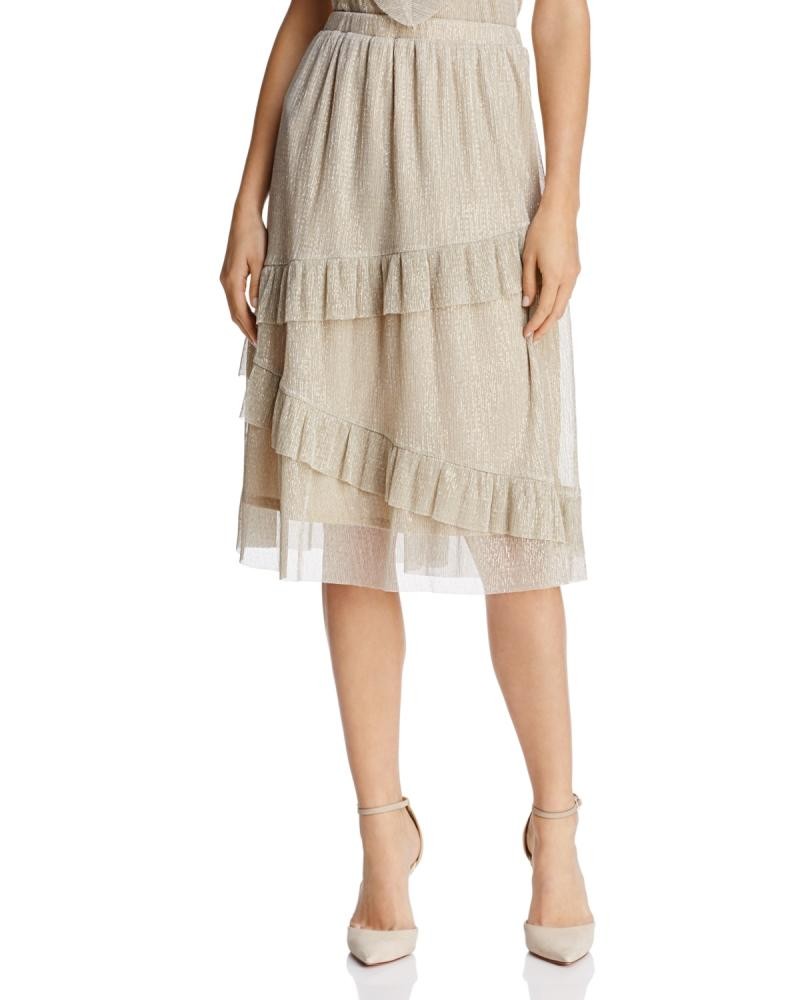 $68 June & Hudson Size S Womens Ruffle Skirt Skirt A1632
