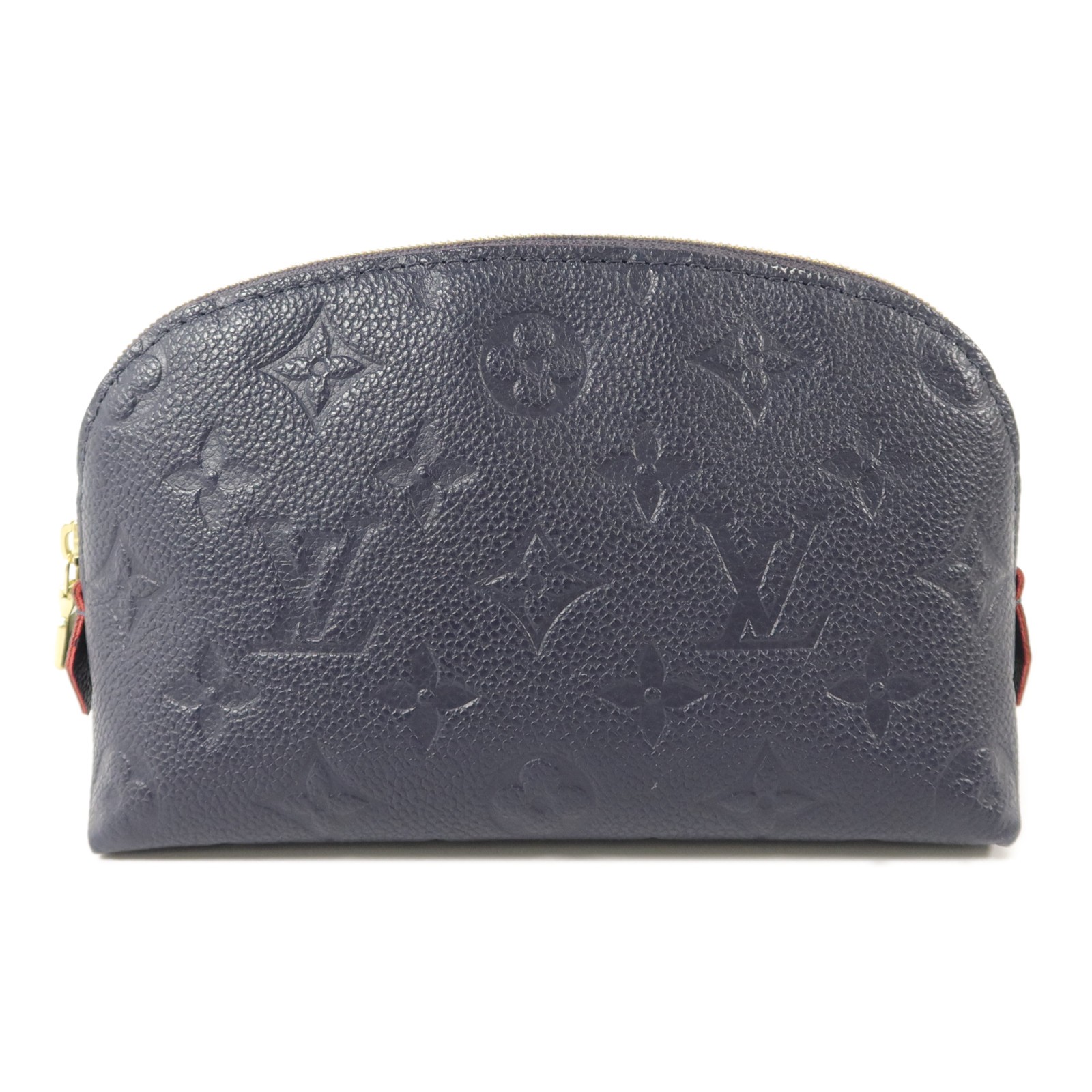 LOUIS VUITTON LV GHW Pochette Cosmetique PM Pouch M69413 Monogram Empreinte Navy