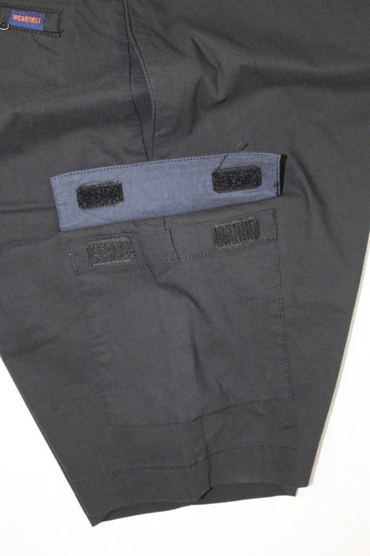 Wearfirst Mens Cargo Short Black Sz 2XL 9in Inseam Stretch Soft Touch Comfort