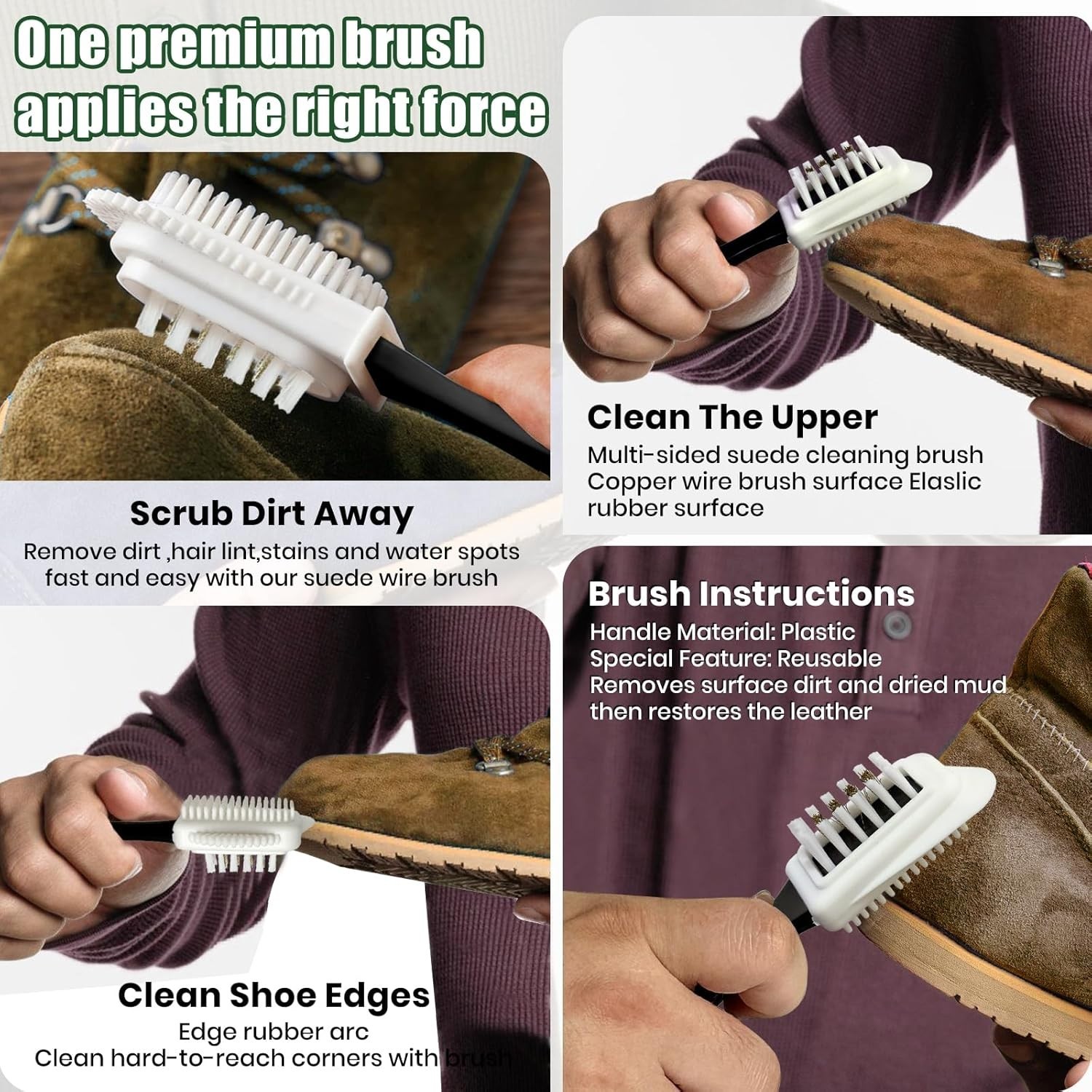 Leather & Suede Care Kit Leather Cleaner Conditioner Protector
