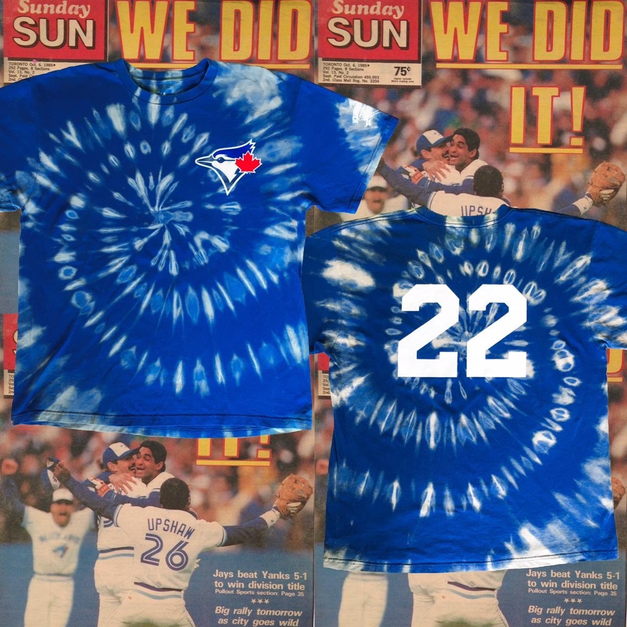 Hand-Dyed Toronto Blue Jays XL T-Shirt