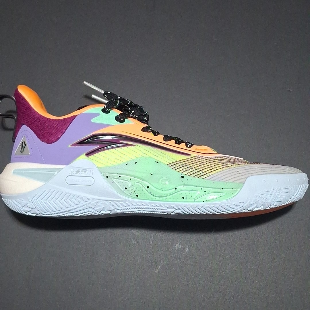 Anta Model 8125B1128S-2 Kai 1 Speed Men’s 10.5, Green/Purple/White