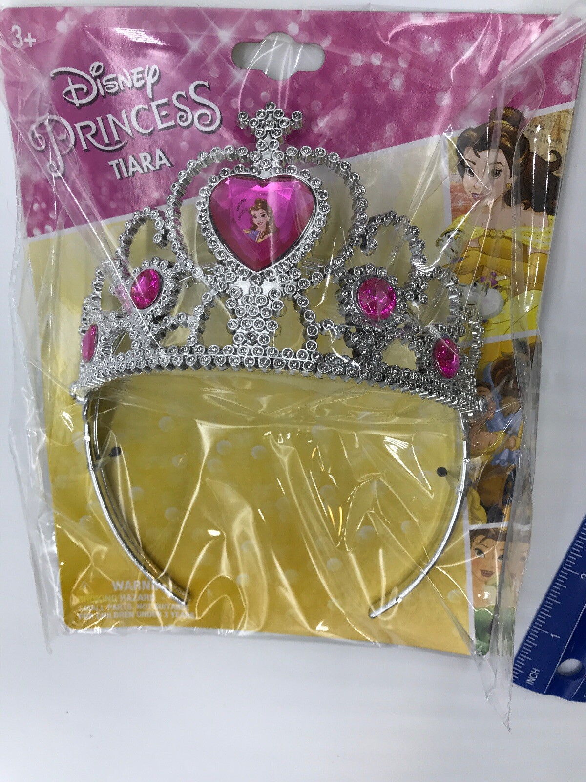 Child’s Girls Disney Princess Belle Beauty And The Beast Tiara Costume Accessory