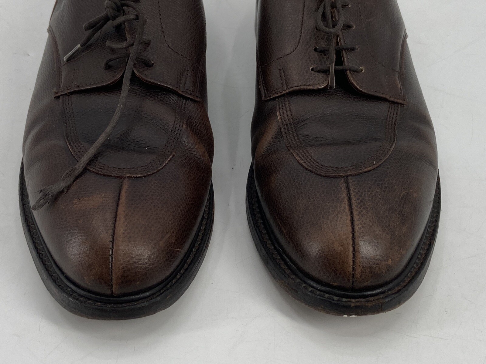 Bowen Men’s Oxford Dress Shoes Brown Leather Size 10 M Made in England