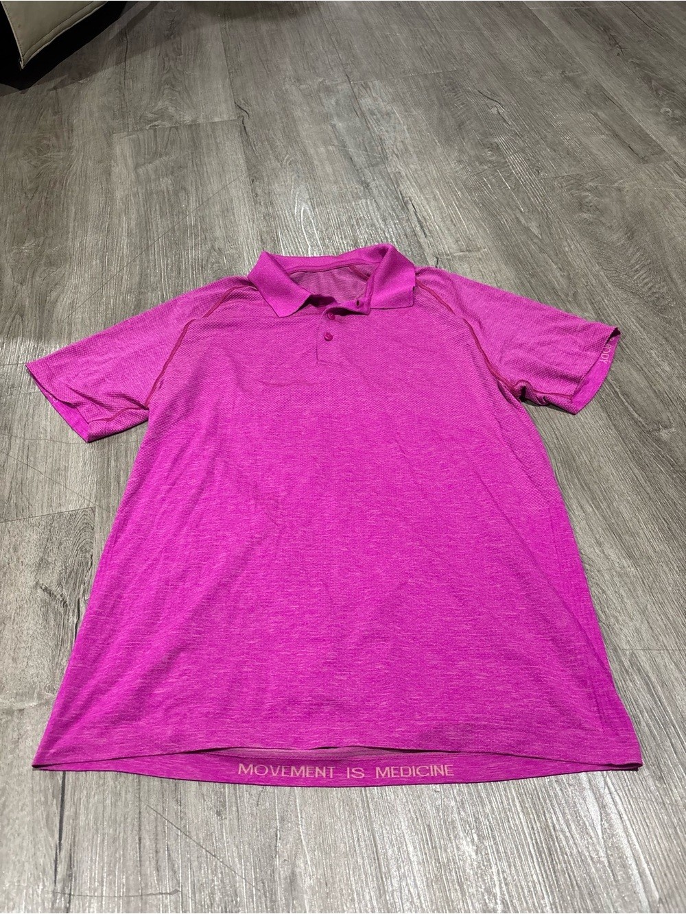 LULULEMON Metal Vent Tech Polo 2.0 Pink Clay Purple Highlight Size Large