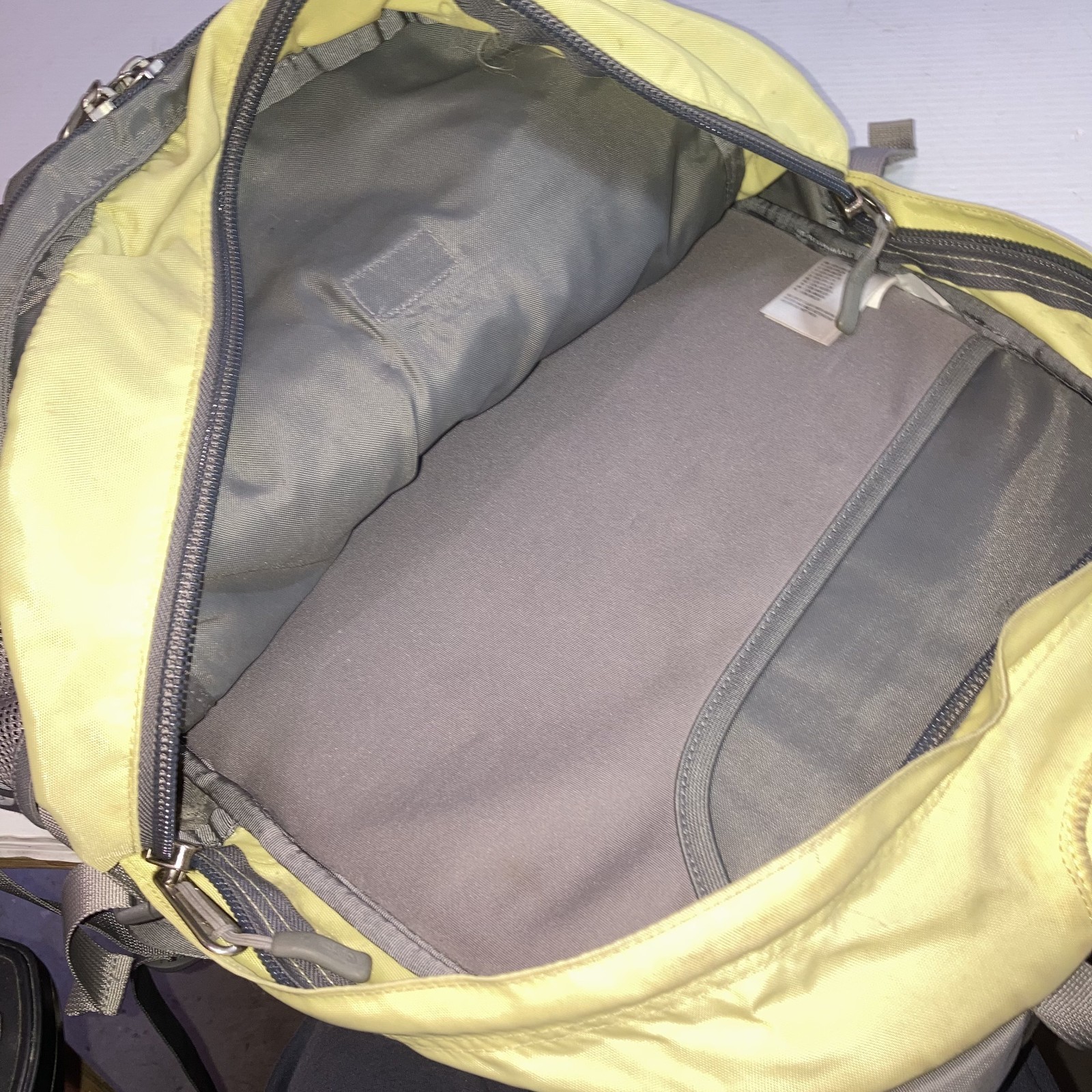 The North Face Recon Backpack Yellow Grey One Size 17″