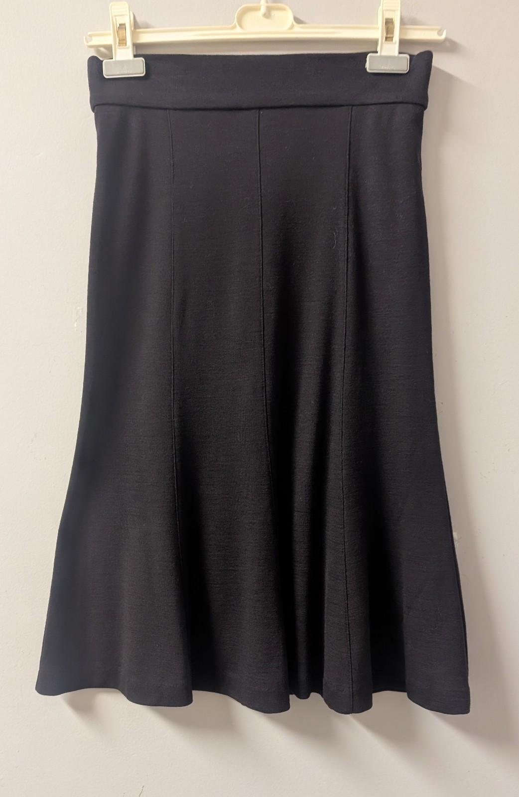 Diane von Furstenberg Purple Brown A-Line Wool Knit Skirt Gored 6