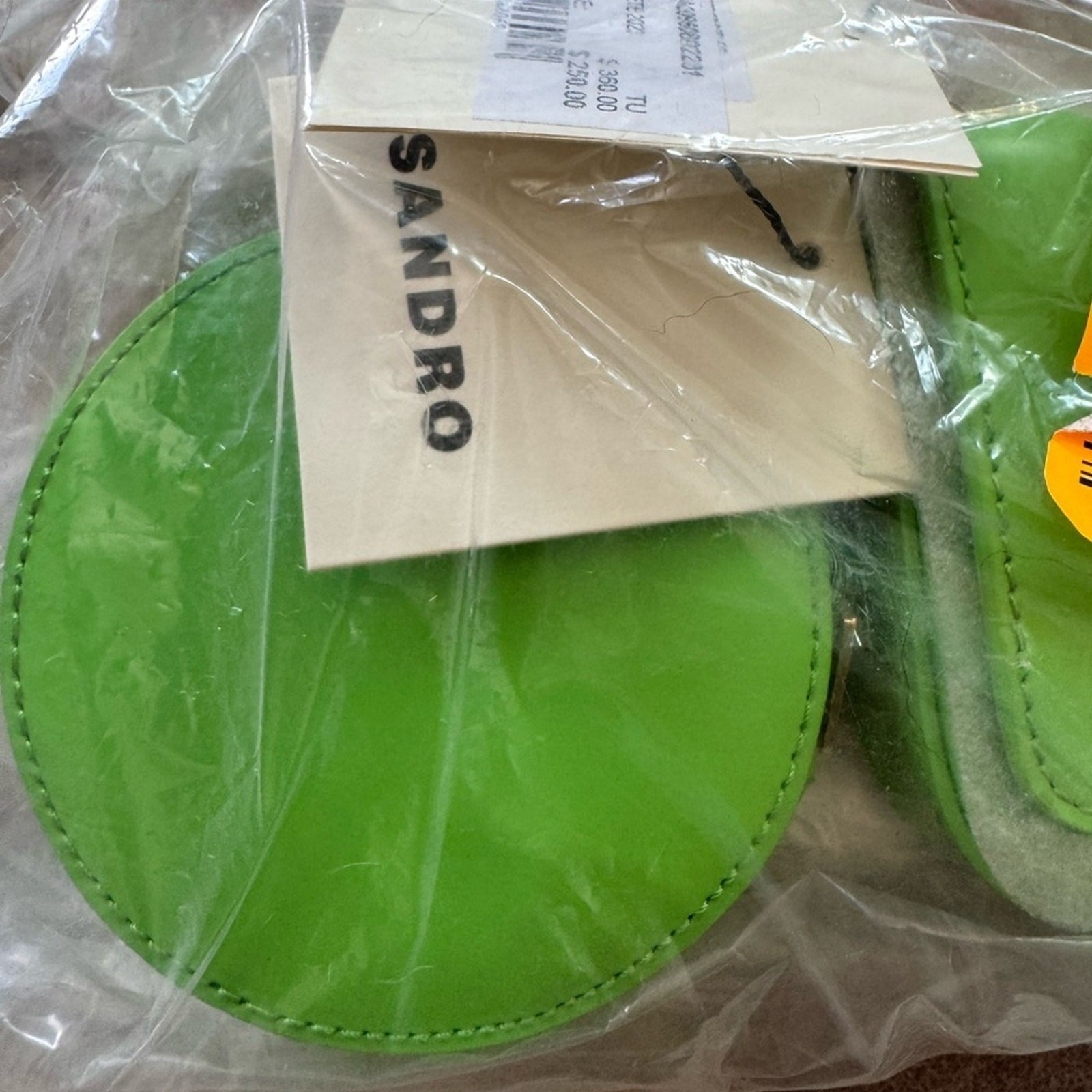 NWT Sandro Green Mini Purse Chain Strap Bag