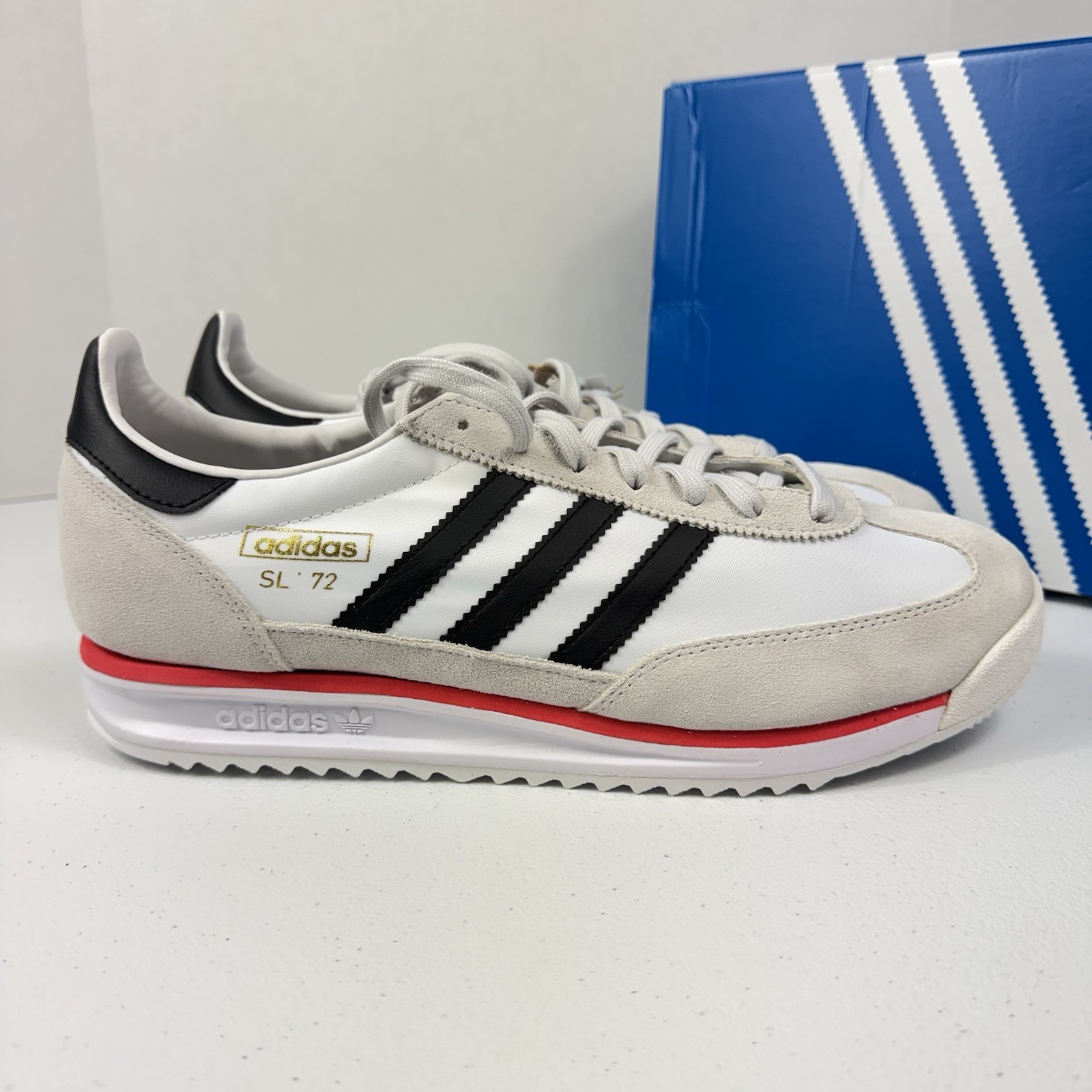 Adidas Men’s SL72 RS Originals White Black Red JS0746 Size 12 Men