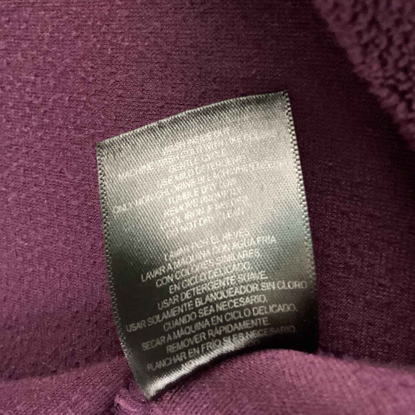 32 Degrees Heat Womens Small Plum Fleece Pullover 1/4 Snap Mock Neck Cozy
