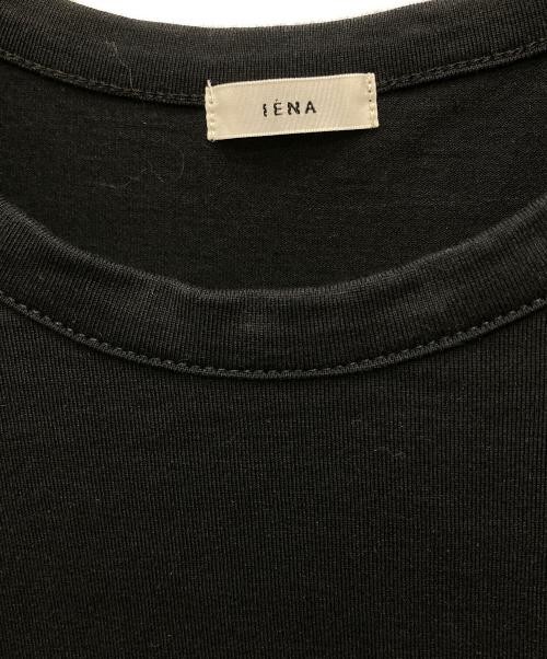 IENA Sheer Sleeve Pullover Black Cotton Polyester Free Size Top