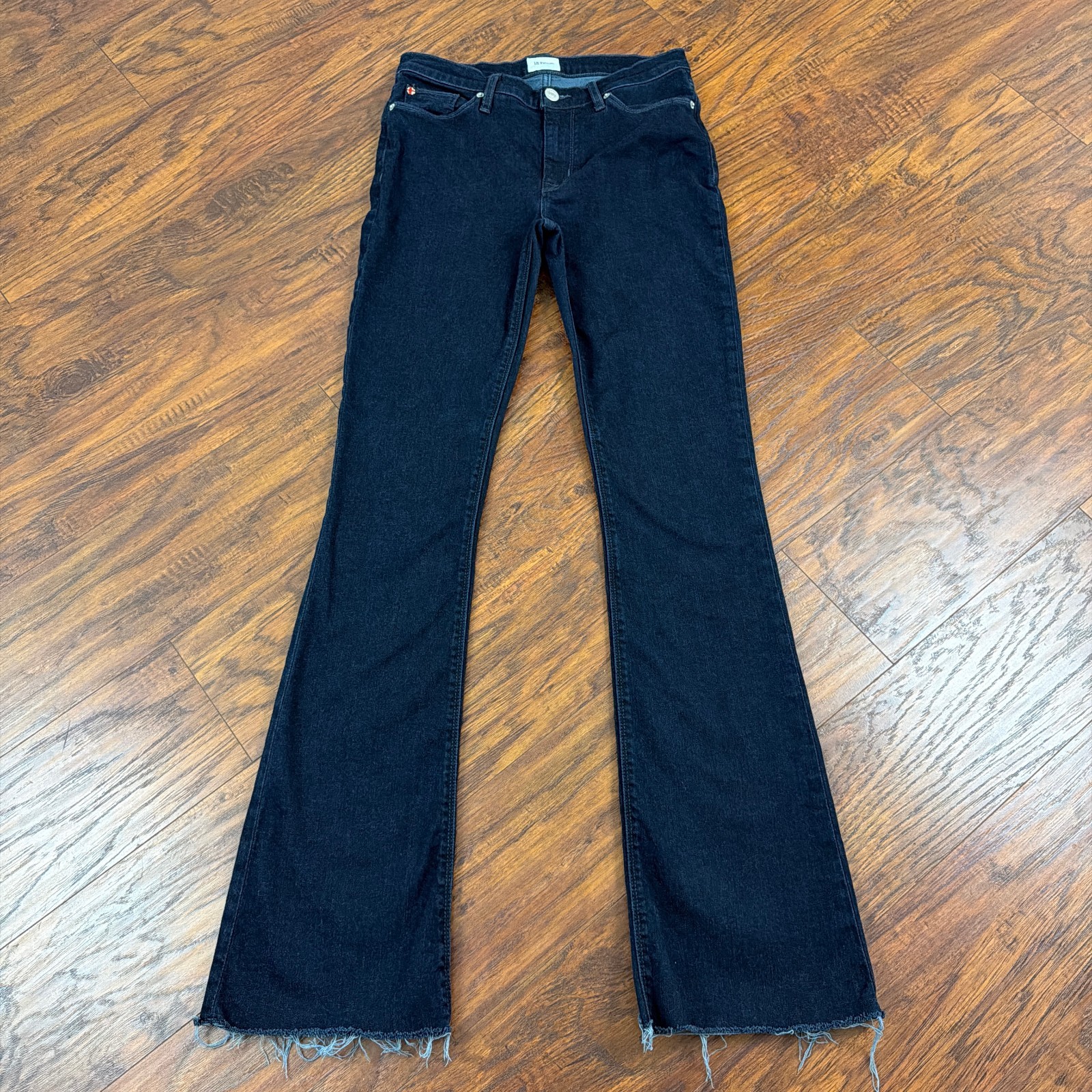 Hudson Jeans Womens 26 Boot Cut Mid Rise Stretch Dark Wash Denim Natalie 27×34