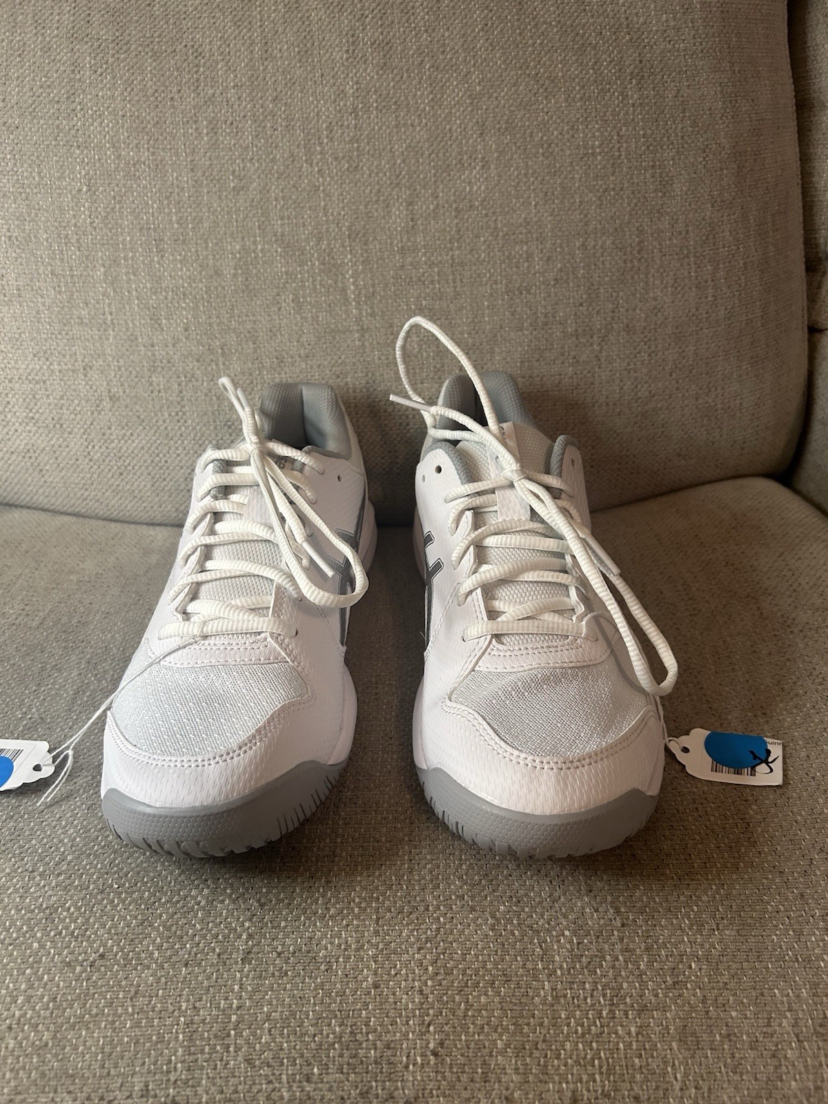 ASICS Gel-Dedicate 8 Womens Sz 10 White Silver Sneakers Tennis Shoes New