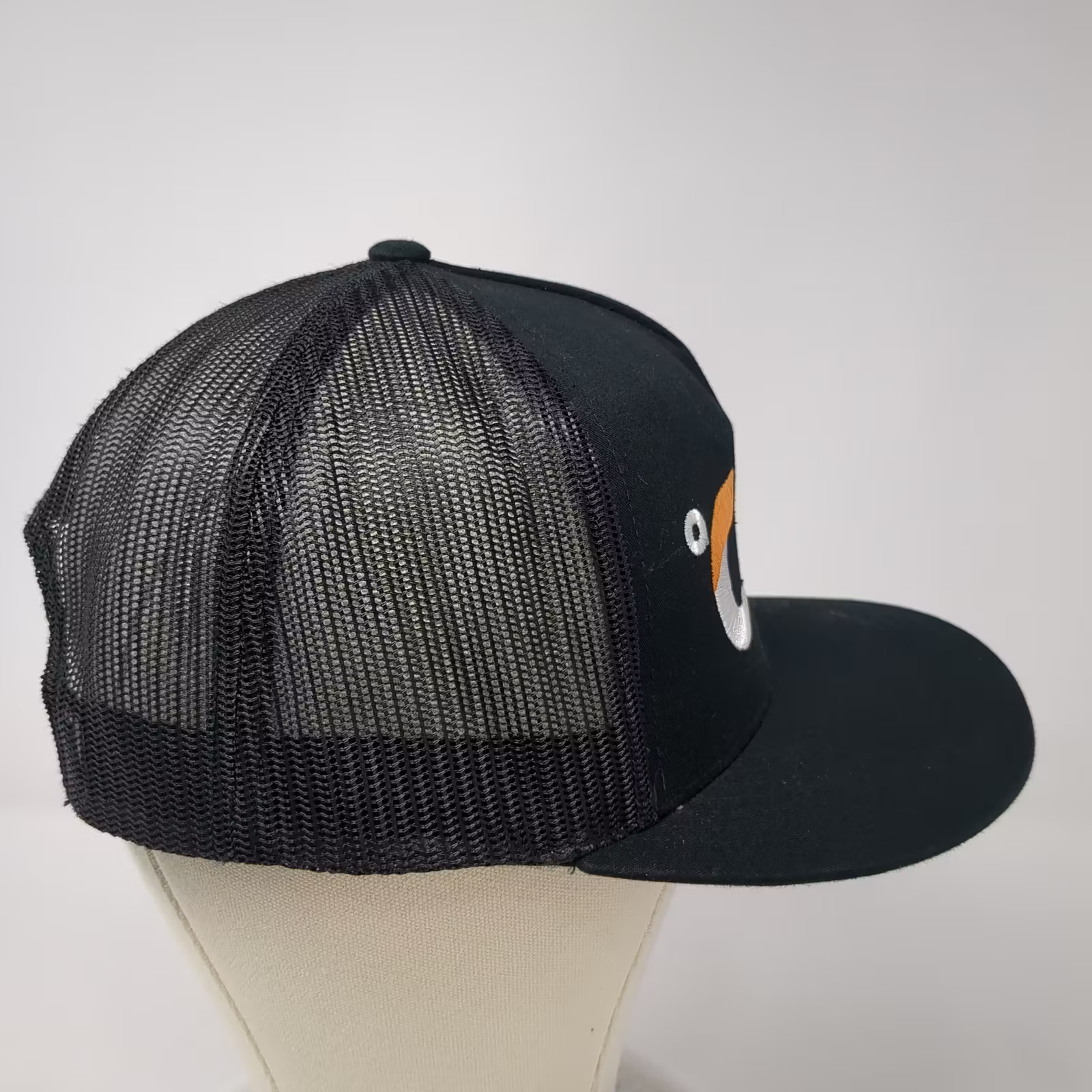 Celsius Live Fit Trucker Hat Black White OS Snapback Mesh Embroidered Adjustable