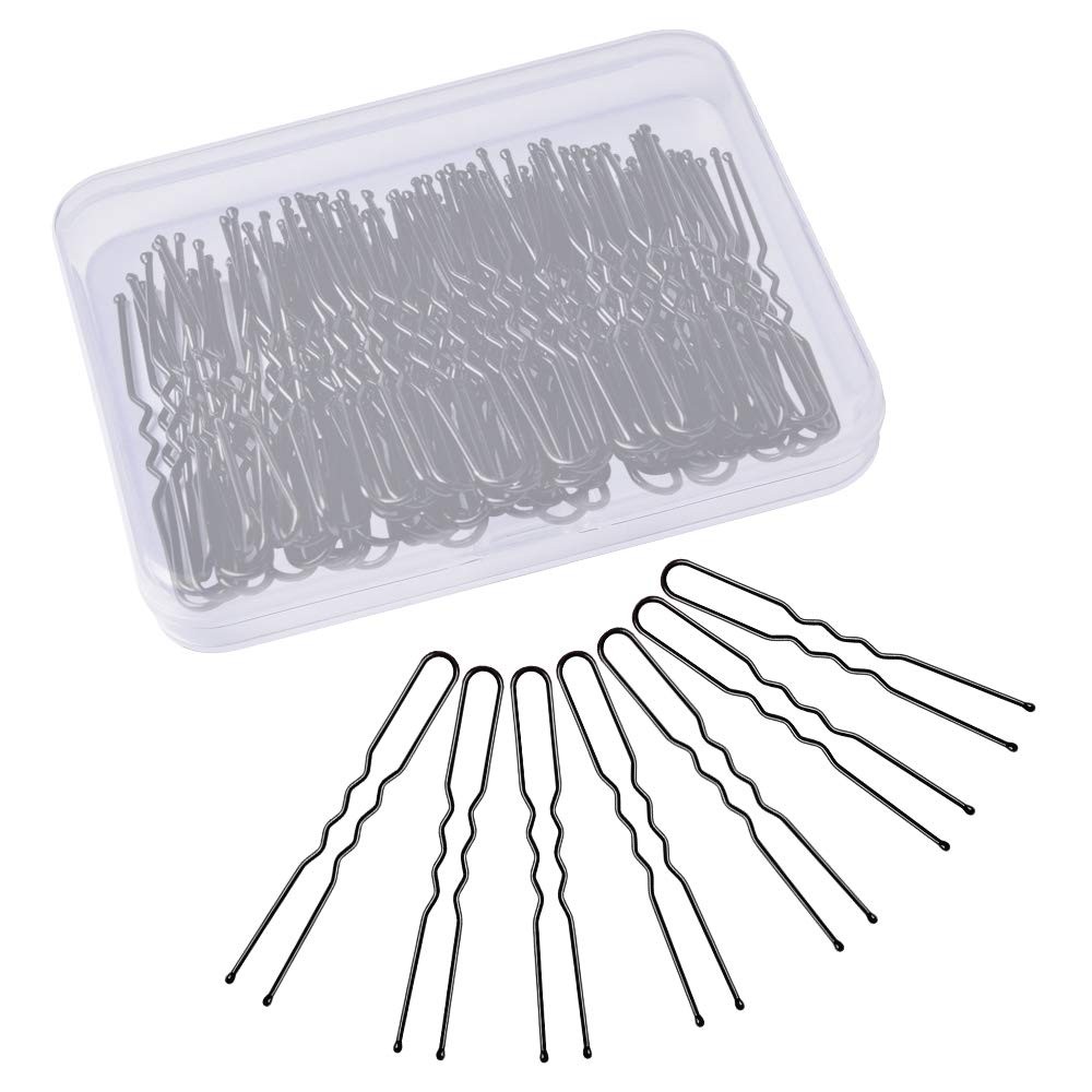 U Shaped IKOCO 2.4 inch Hair Pins for Women’s Ballet Buns with Storage Box