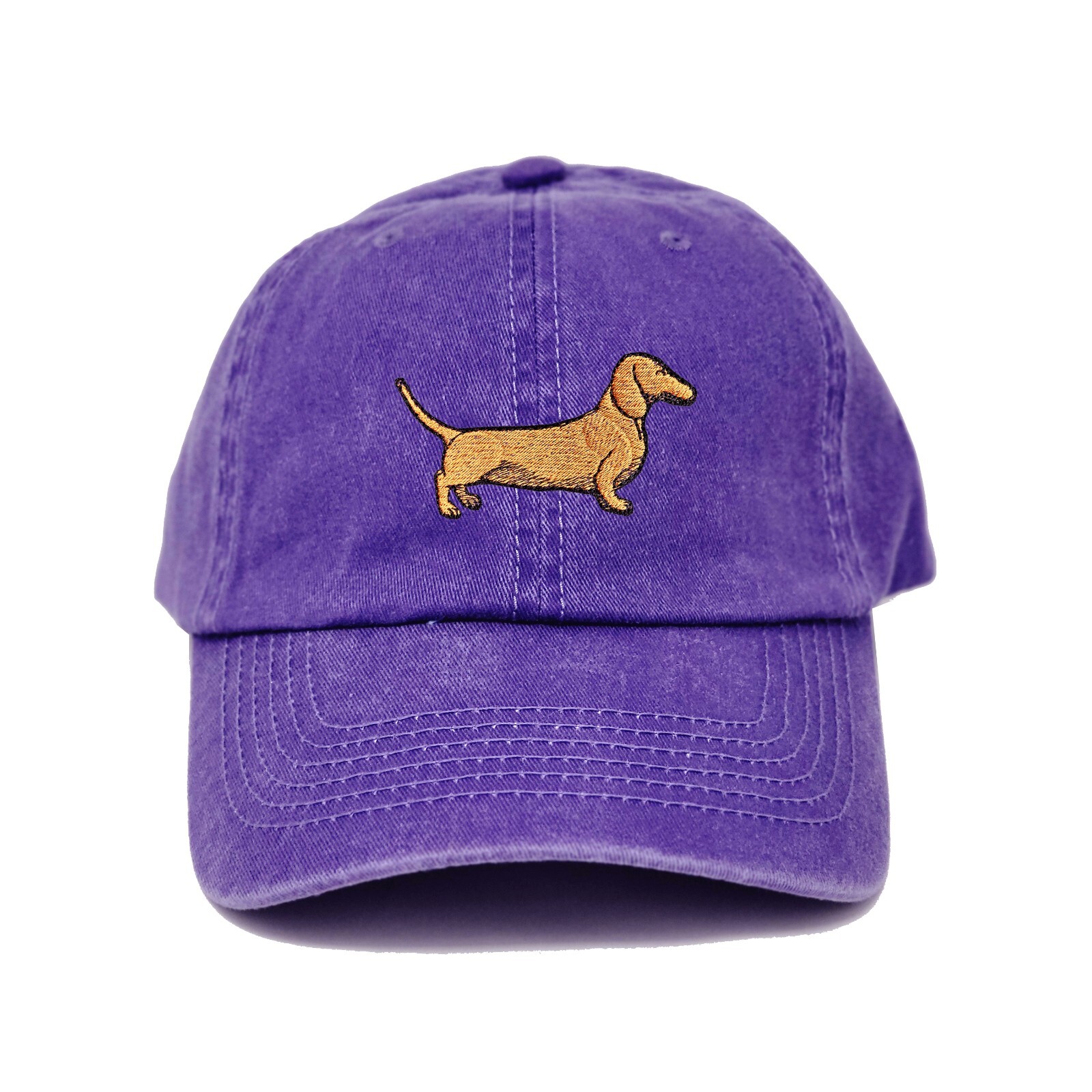 Dachshund dog embroidered dad hat, Wiener dog embroidered ball cap