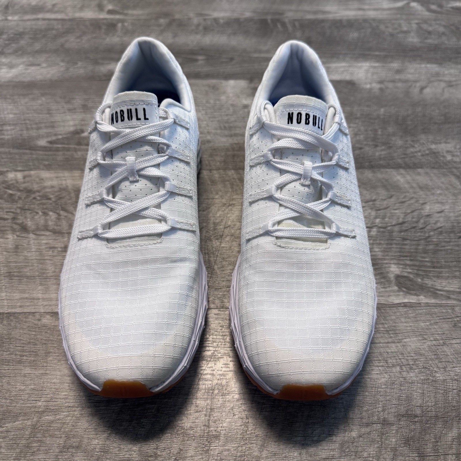 Nobull Unisex All Day Ripstop Runner White Running Shoes Sneakers Size M 7.5 W 9