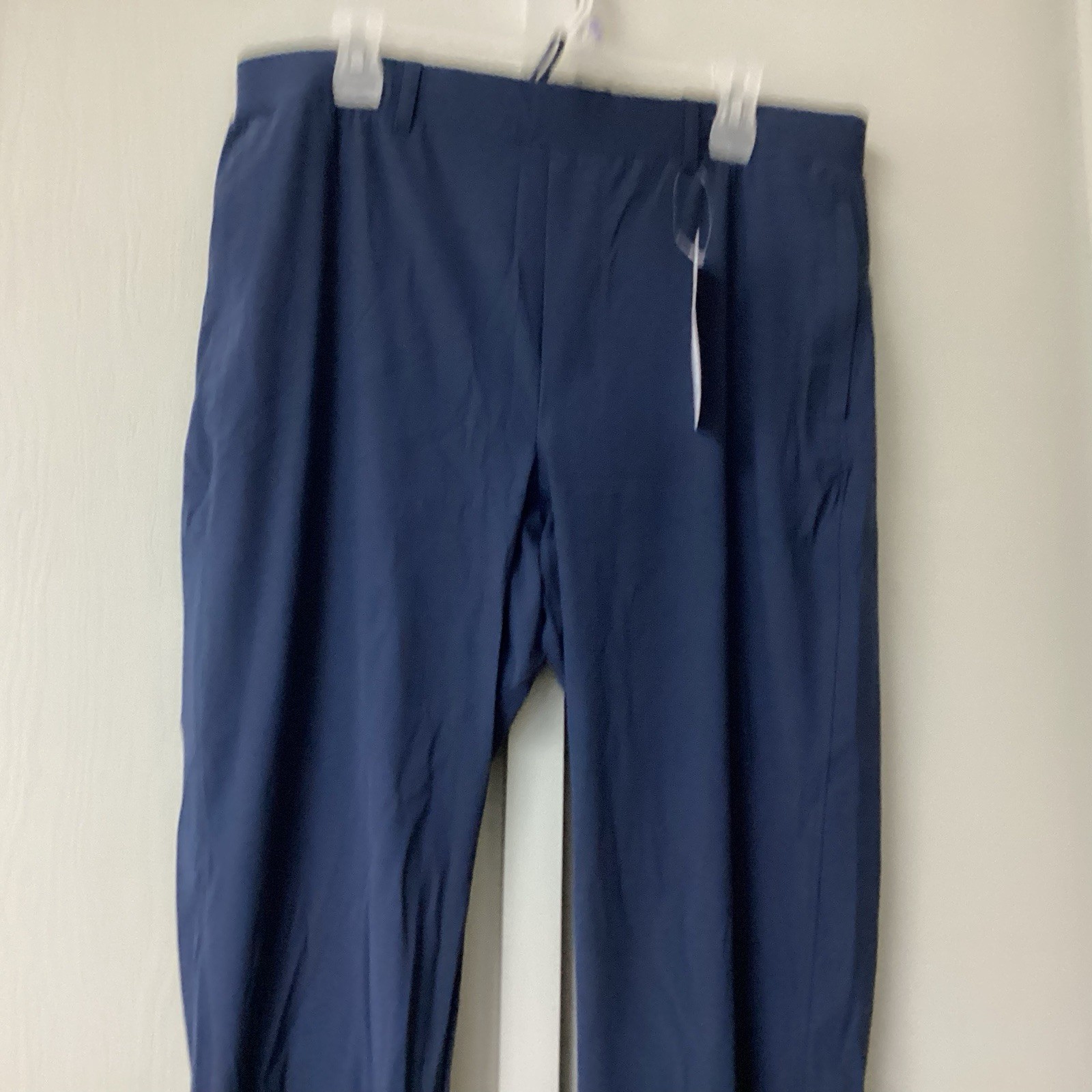 &Collar Performance Menswear Athletic Blue Navy Slim Fit Pants Size 36 X 32 NWT