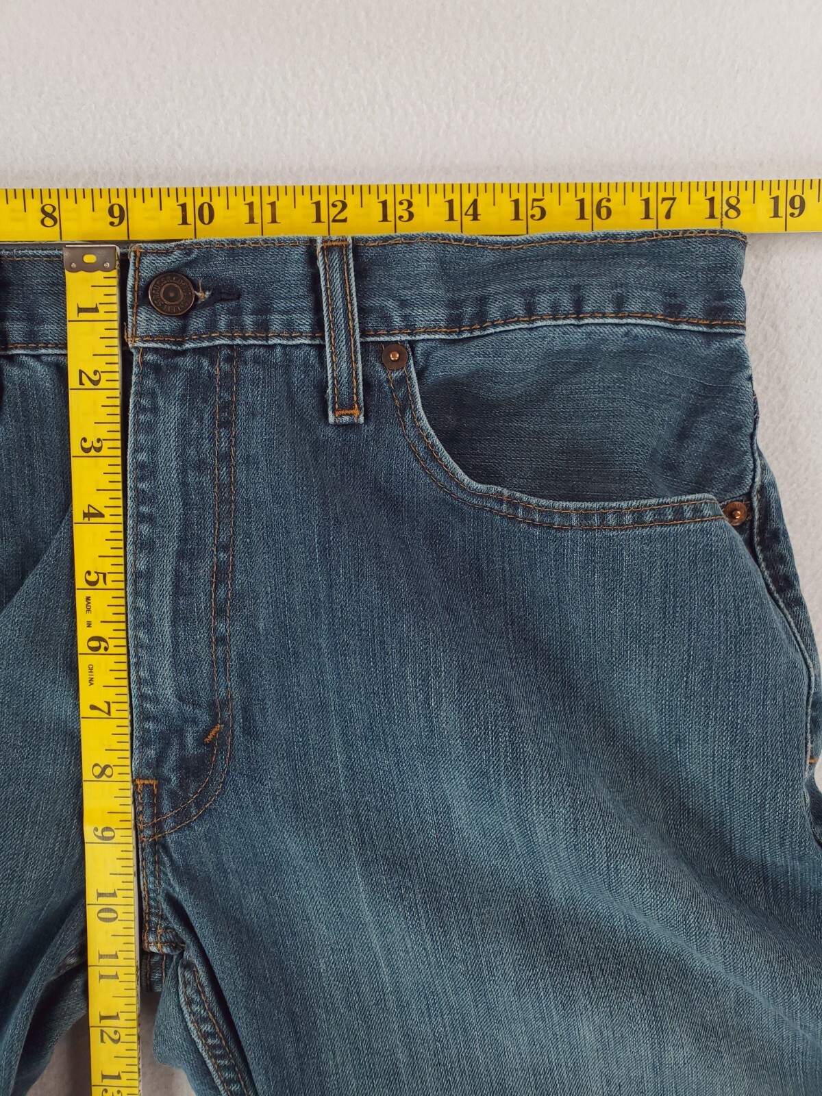 Levis 559 Jeans Mens 36×34 Blue Relaxed Straight Medium Wash Work Pants