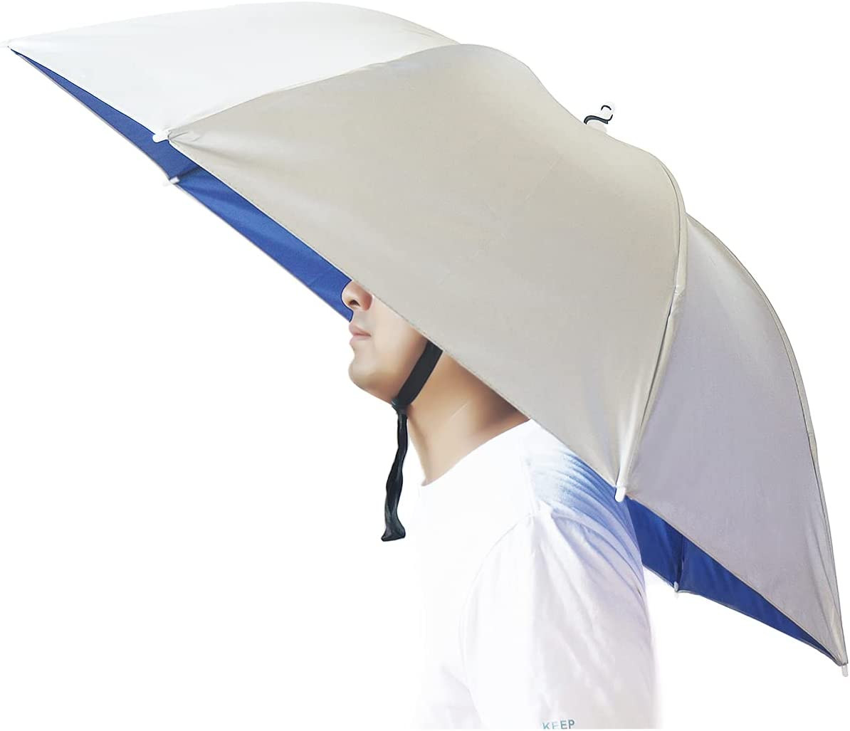 Umbrella Hat 37 Inch Fishing Umbrella Hat Hands Free Foldable UV Protection