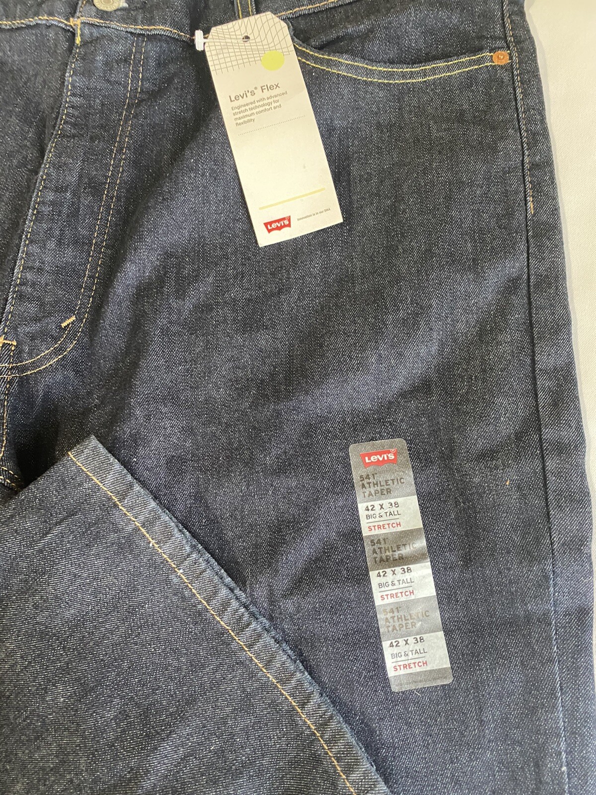 Levi’s Men’s Big and Tall 541 Athletic Taper Jean Cleaner – Stretch 42W x 38L