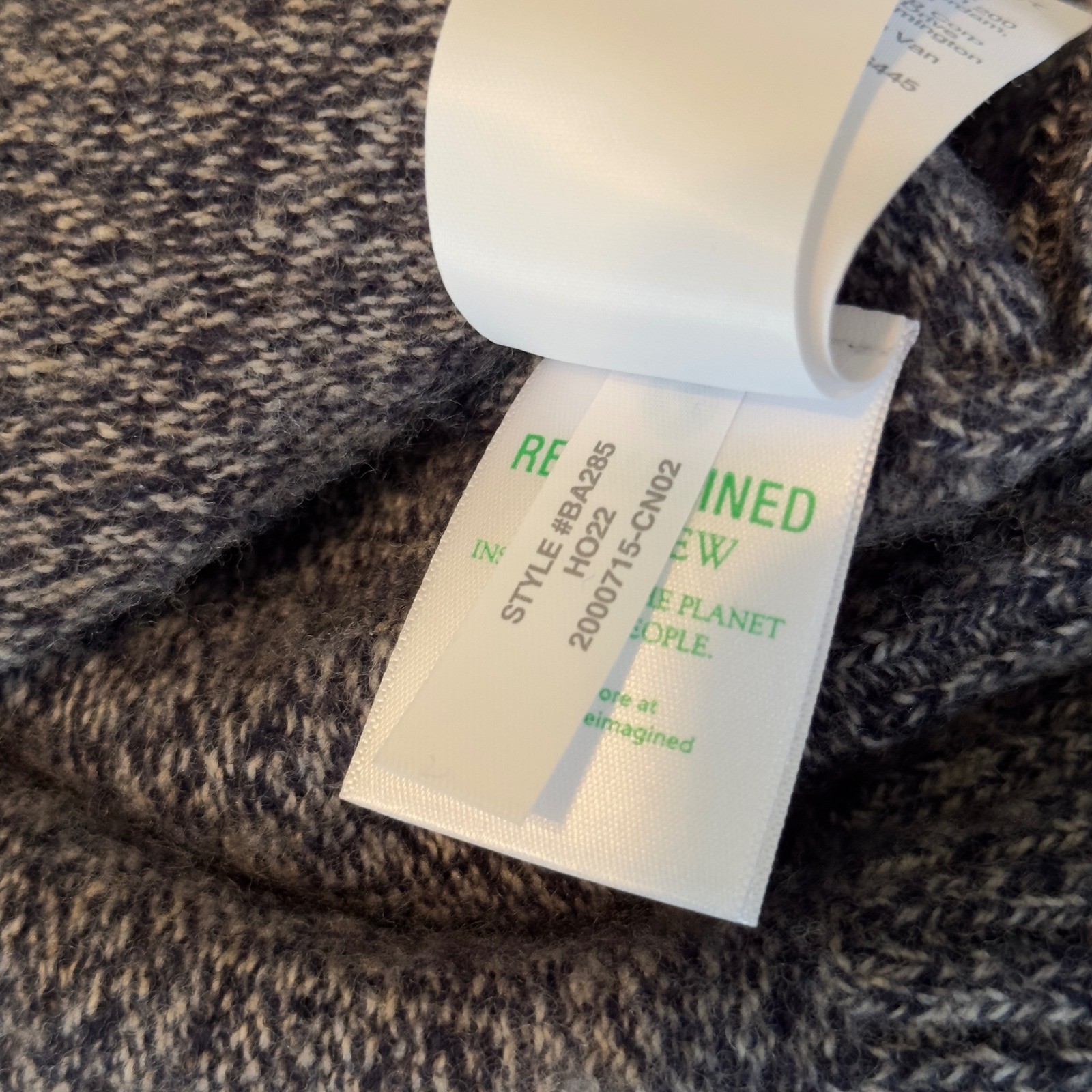 J.Crew Rugged Merino Wool Blend Marled Crewneck Sweater Mens Large Gray
