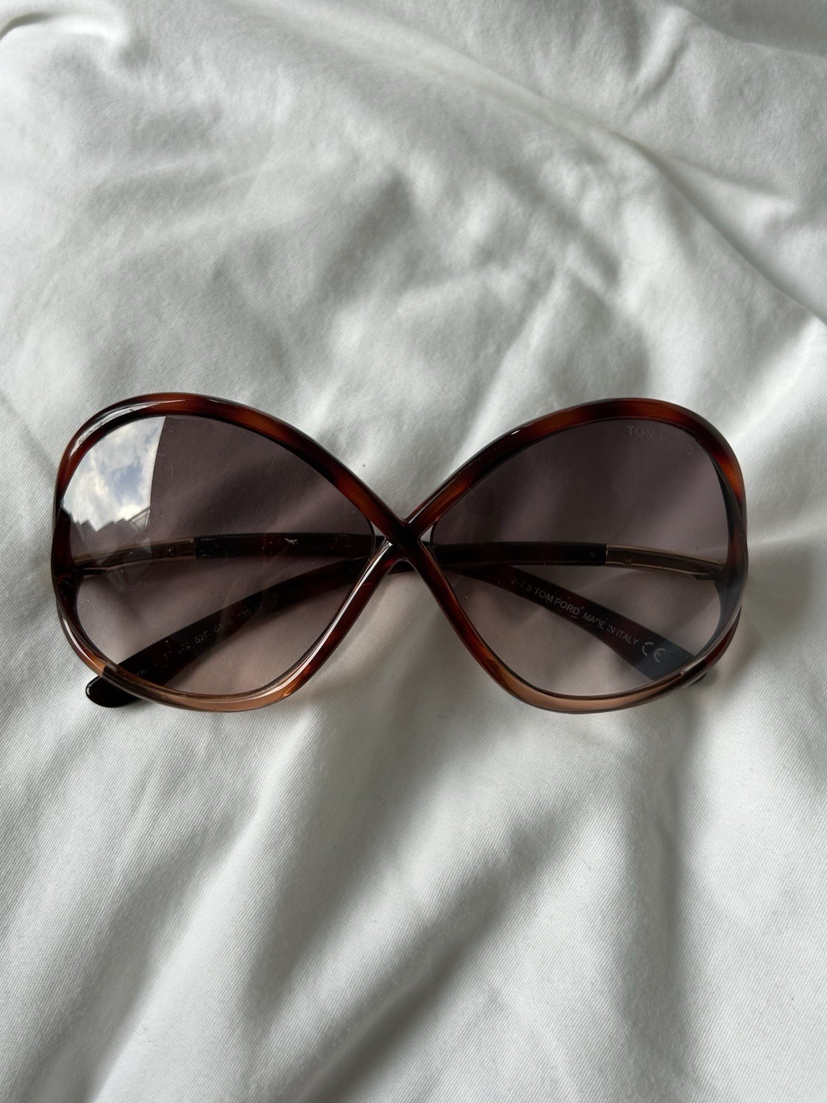 Tom Ford Ivanna Women’s Brown Gradient Oversized Sunglasses