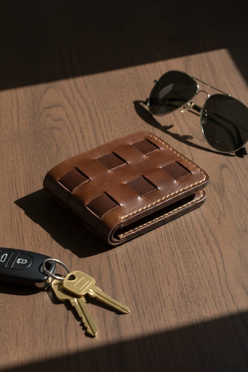 Full Grain Leather Wallet, Handmade Bifold Leather Wallet Premium Quality