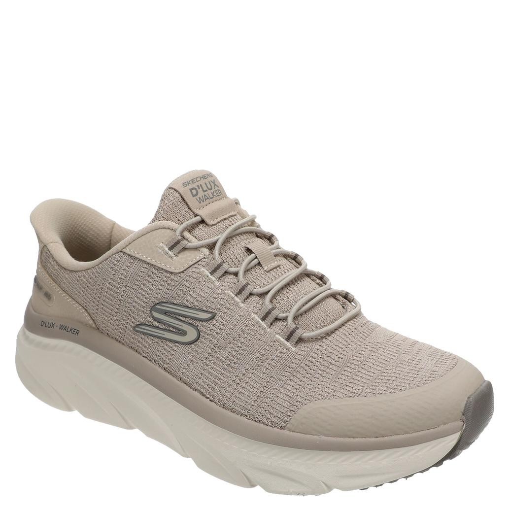 Skechers Shoes Men Slip Ins D’Lux Walker Taupe Comfort Memory Foam Casual 233244