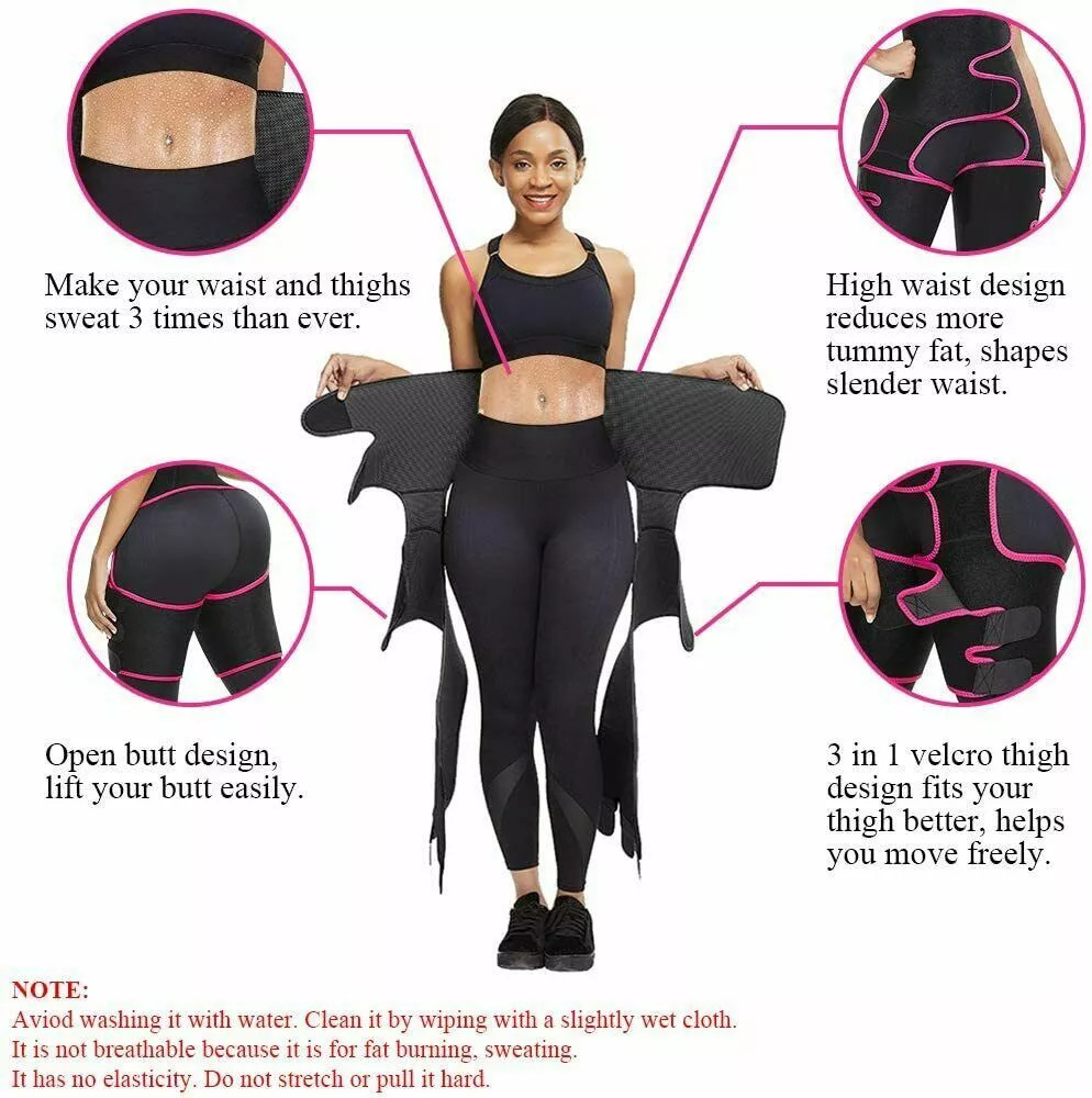 Waist Trainer 3-in-1 Thigh Slimming Body Shaper Trimmer Butt Lifter Shapewear