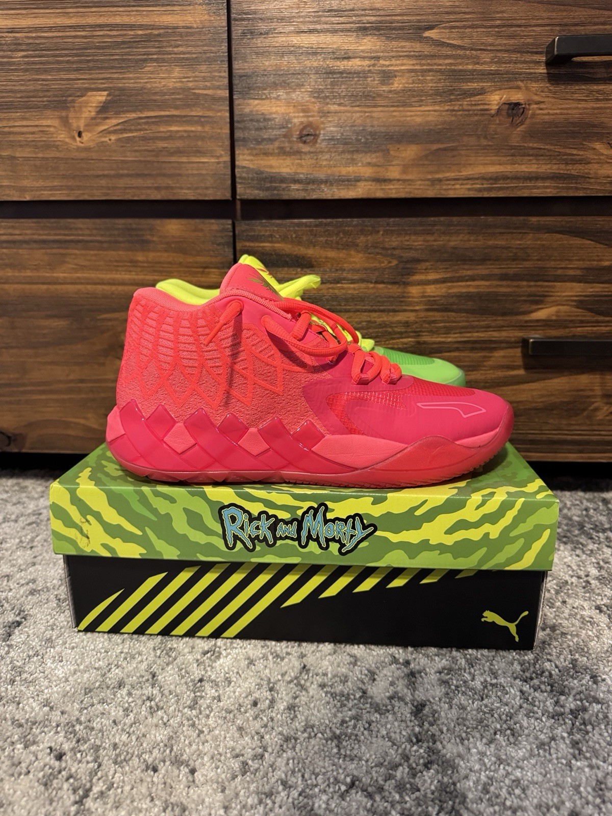 PUMA MB.1 x Rick and Morty Mid-Top Basketball Shoes US 10