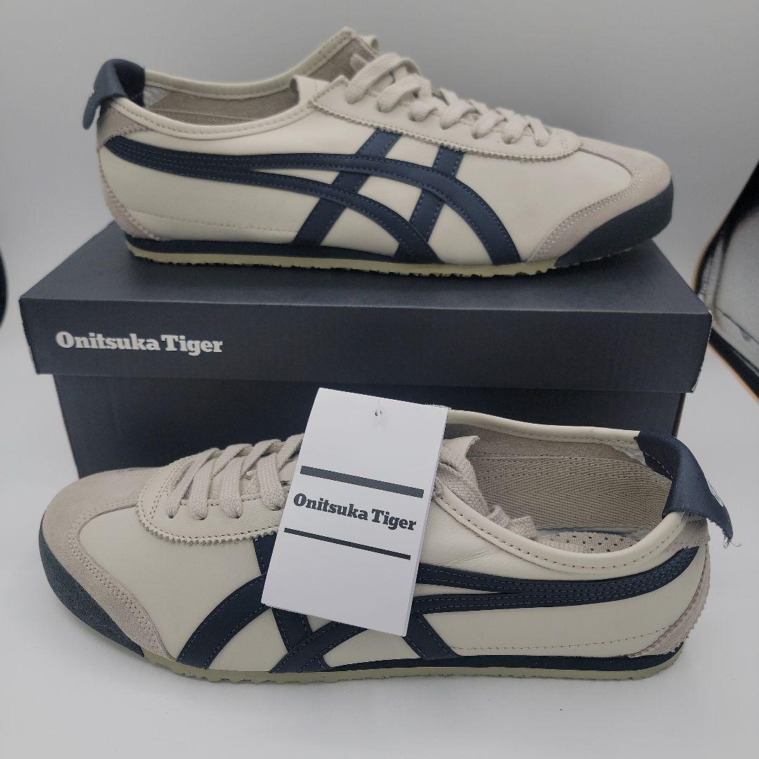 Authentic Onitsuka Tiger MEXICO 66 1183C102 200 BIRCH PEACOAT OrthoLite Insole
