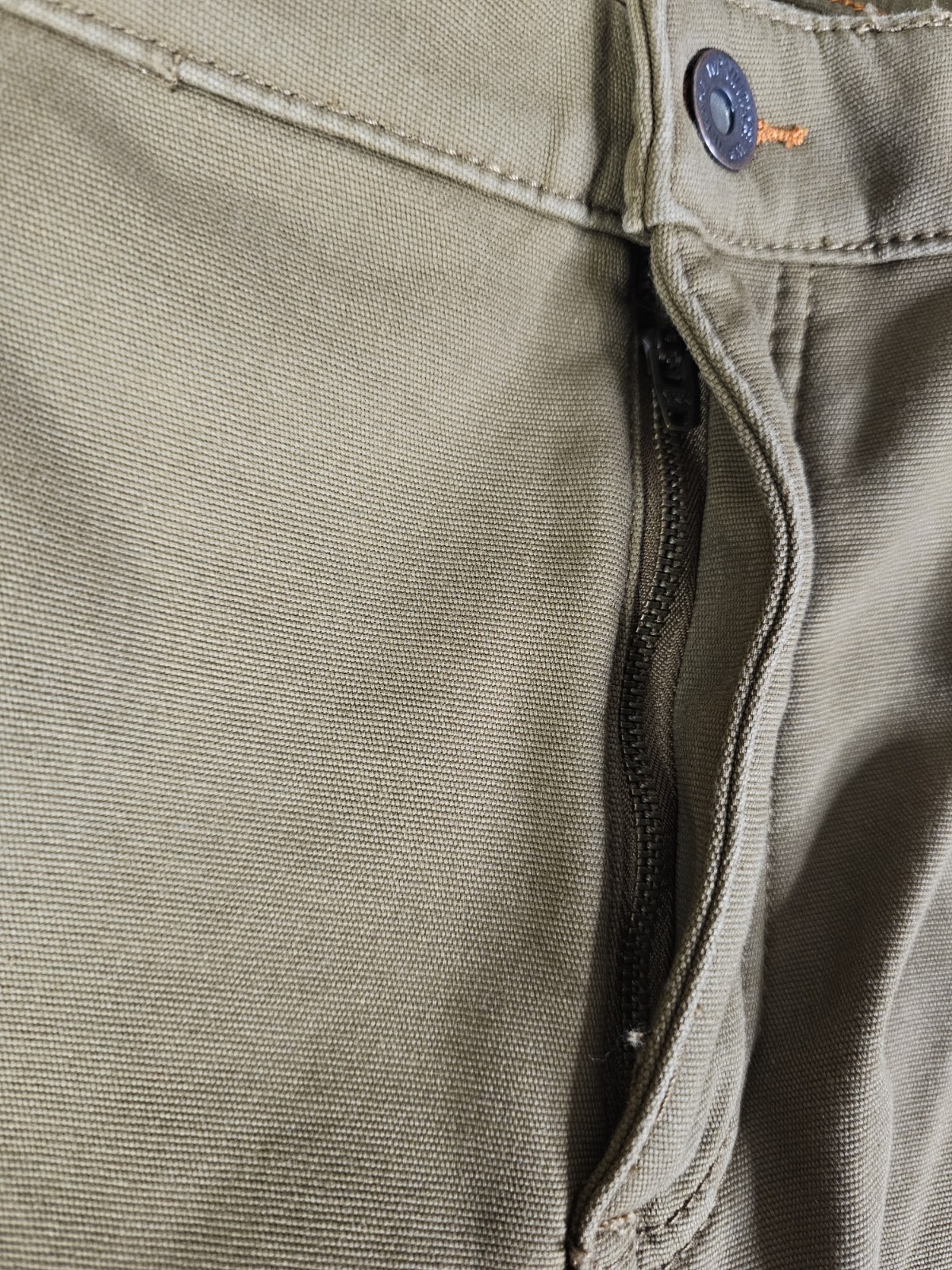 Weatherproof Vintage Men’s Fleece Lined Canvas Pants Brown 40×30