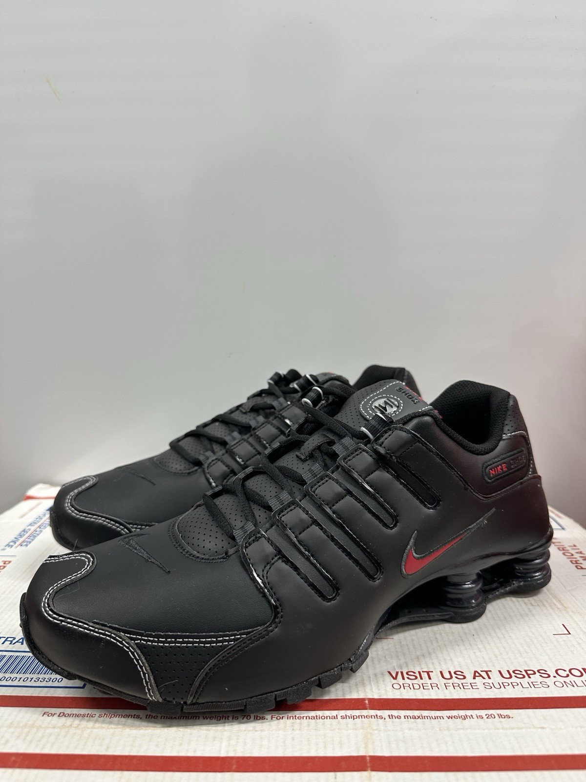 Nike Shox NZ ‘Black Varsity Red’ 378341 017 Size 11