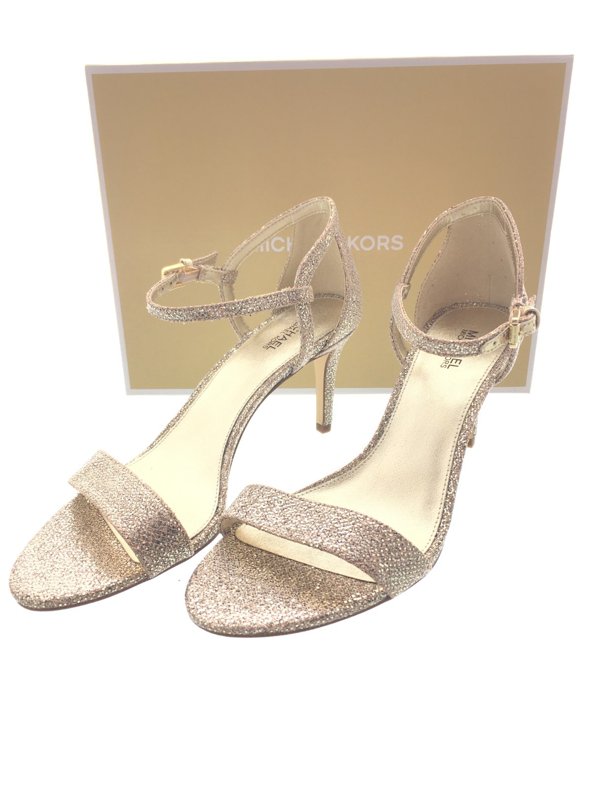 Michael Kors Simone Mid Sandal, Women’s Leather Special Occasion 3.5″ Pump Heels