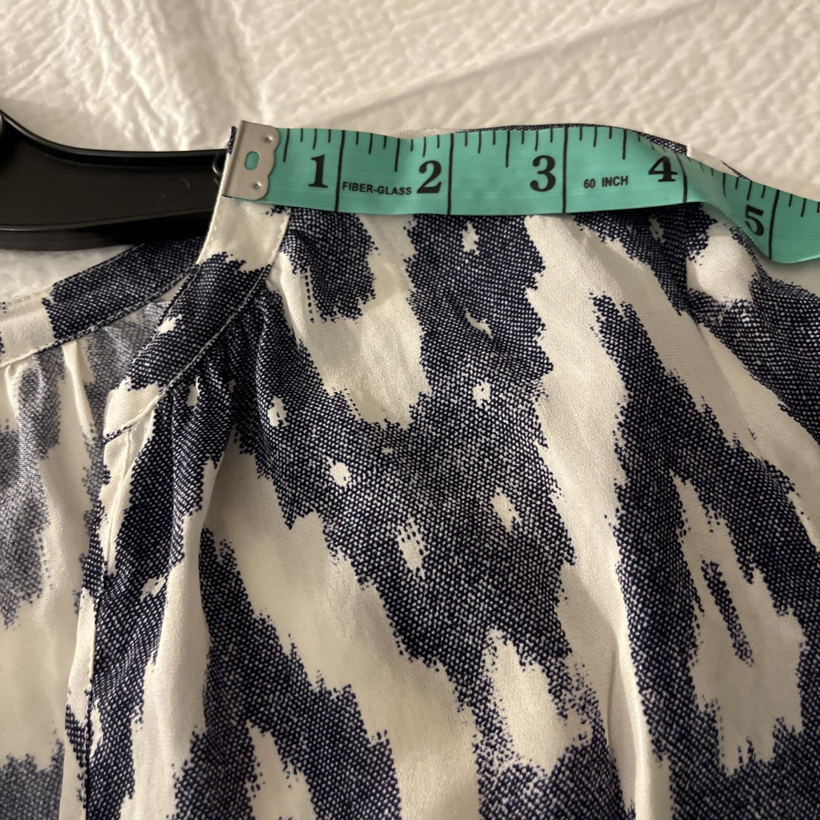 “ J. Crew Collection Navy And White Blouse Size 00