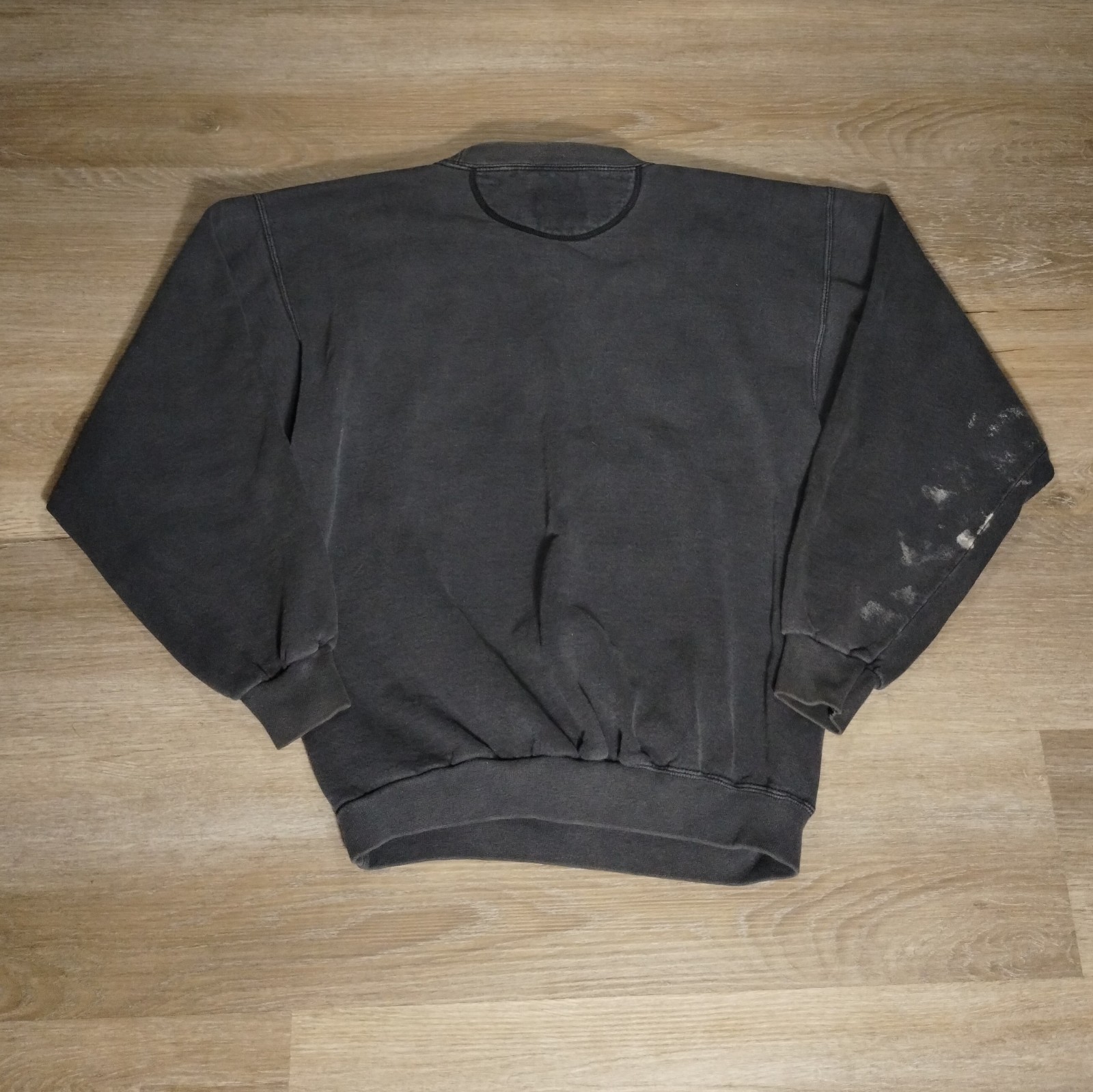 Vintage Mickey Mouse Sweater Medium Black Faded Hip Hop Streetwear Grunge 90s
