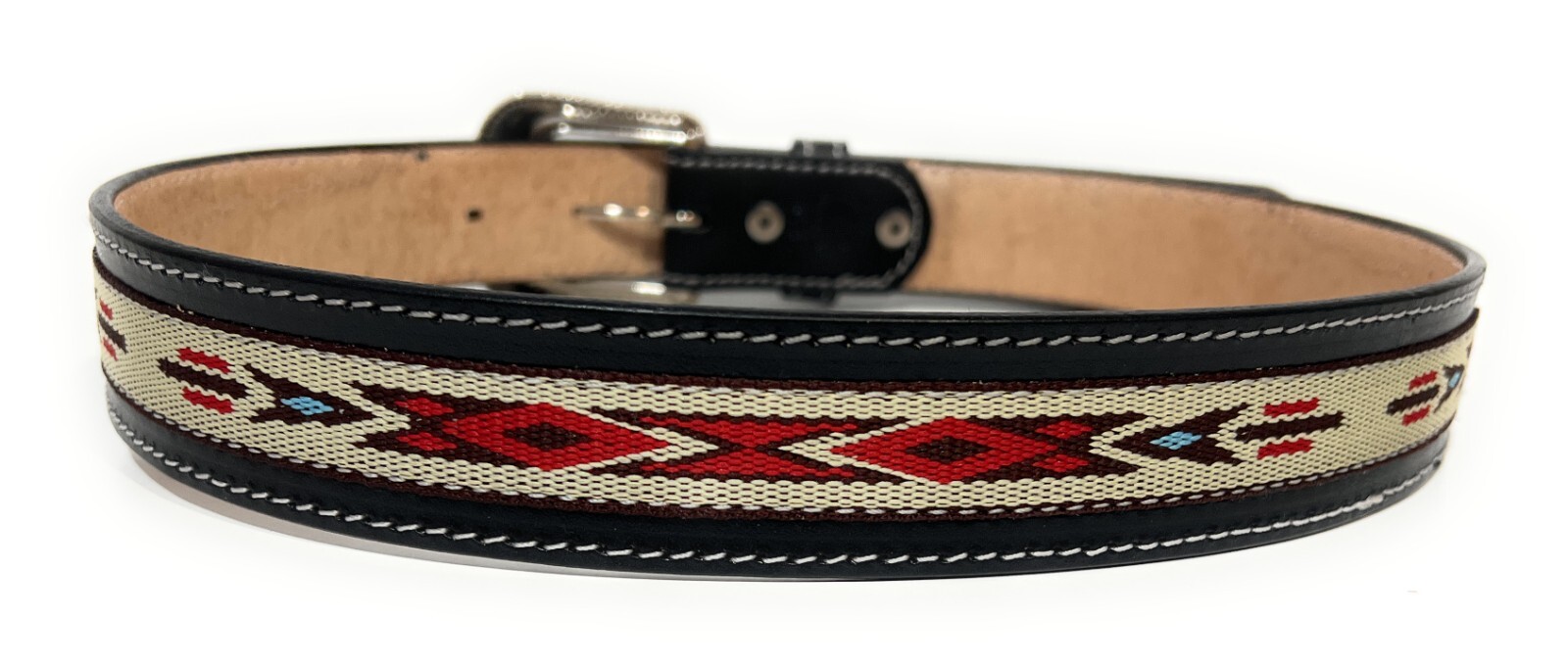 MEN’S HEAVY DUTY WESTERN LEATHER BELT. SOUTHWESTERN STYLE COWBOY RODEO BELT