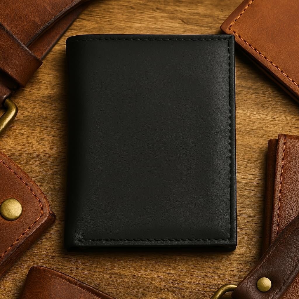 MARSHAL Genuine Leather Large Hipster Bifold Credit Card Id Men’s Wallet
