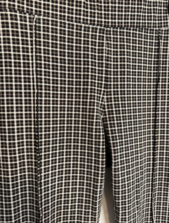 Old Navy Black & Brown Houndstooth Stevie High-Rise Cropped Pants