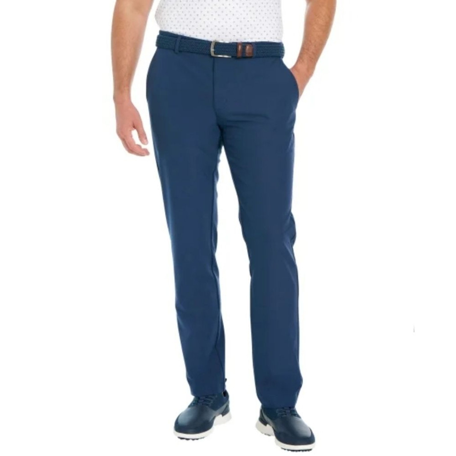 Greg Norman ML75 Men’s Luxe Performance Chino Pants 42×32 Flex Waistband Blue
