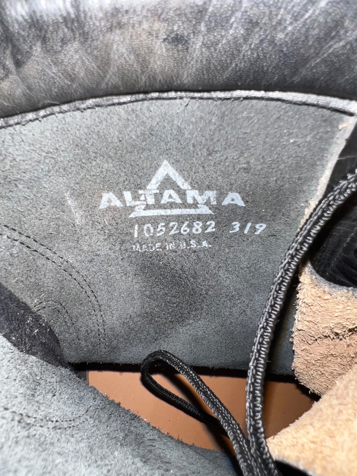 Altama Ro-Search Vintage 1989 US Military Black Leather Combat Boots Mens 12R