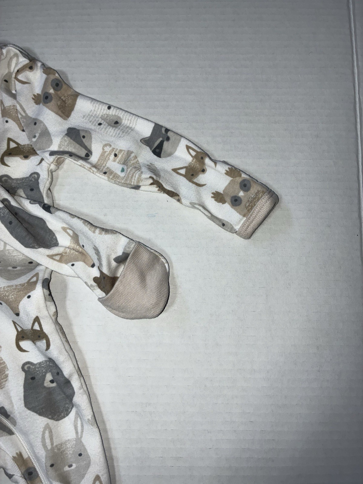 Cloud Island 0-3 Months Cotton Knit Footed One-Piece Long Sleeve Zip Sleeper