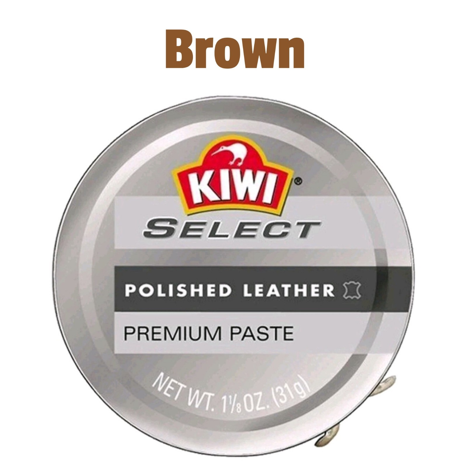 Kiwi Brown Shoe Polish Select Premium Paste 1.13 oz 31 g High End Leather Care