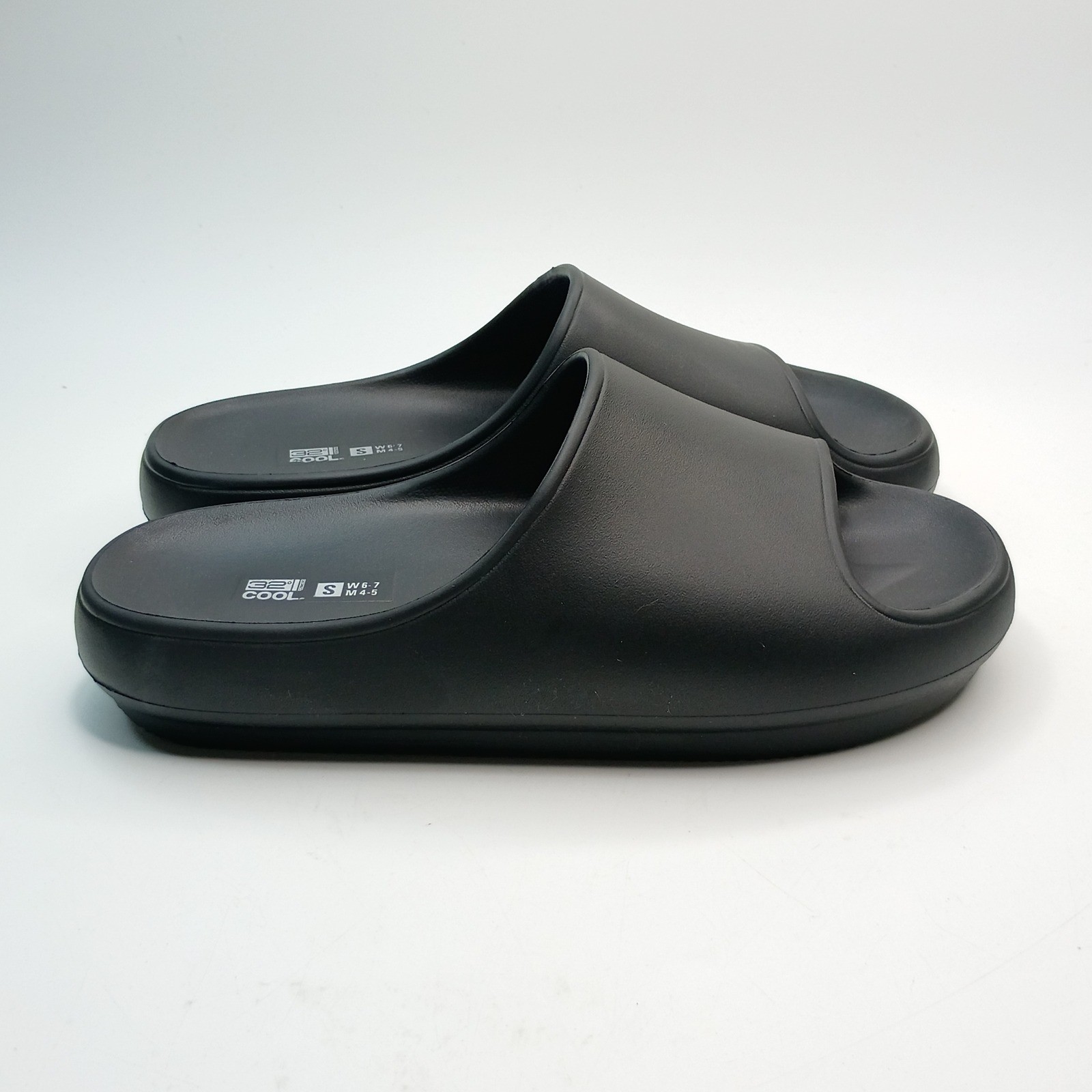 32 Degrees Cushion Slide Women Size 6-7 Black Ultra Soft EVA Foam Sandals