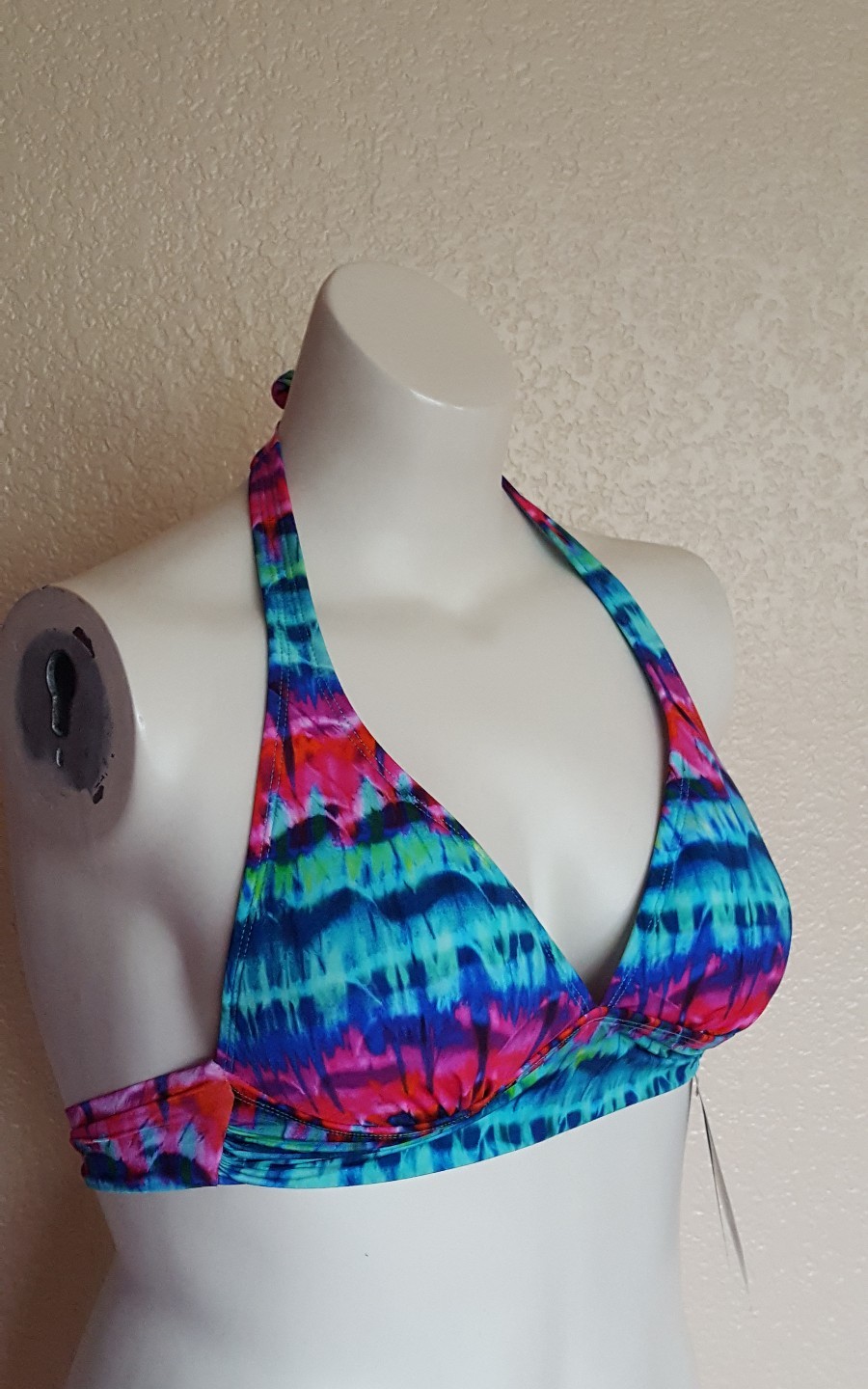 2Bamboo bikini swimsuit halter top blue green red pink 30 32 34 36 38 40 B C D