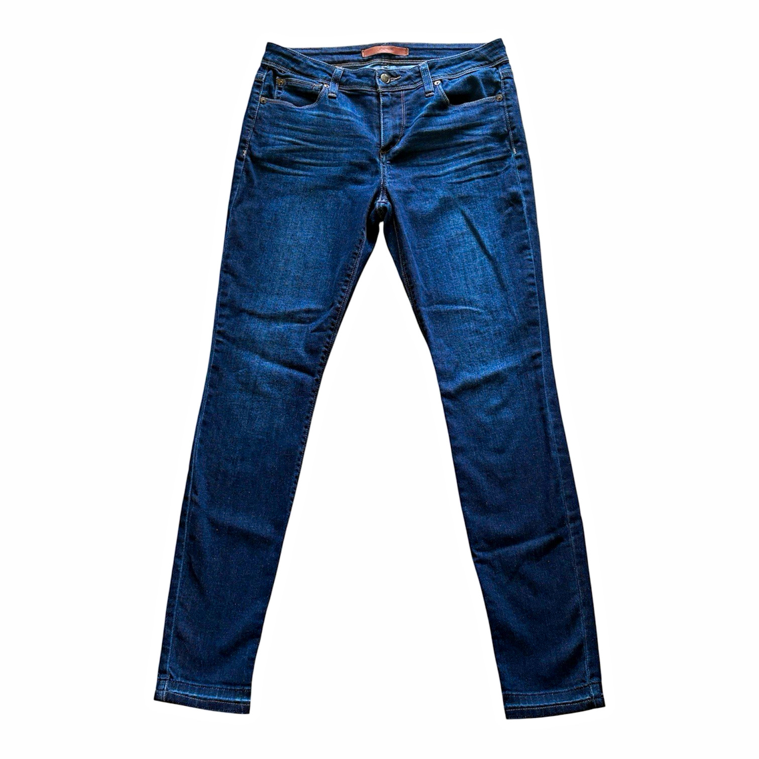 Joe’s Jeans The Icon Mid Rise Skinny Ankle Jeans Dark Wash Blue Stretch 27
