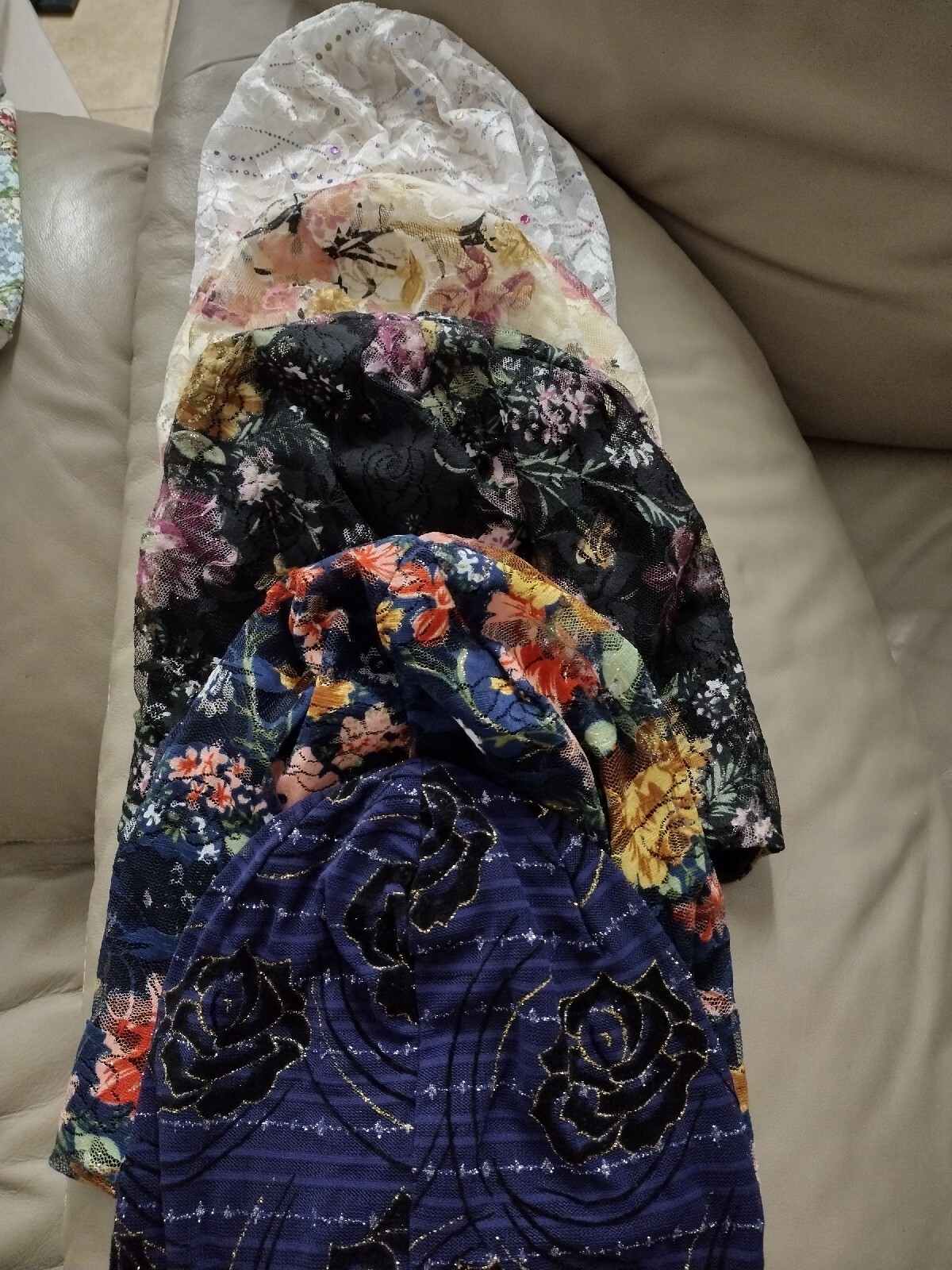 Womens Floral Beanies – 6 available (as shown) $16 EACH
